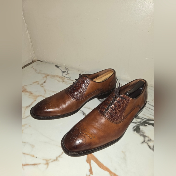 BelvedereGenuine Alligator Mens Shoes Size 12 D Retails For $499.00